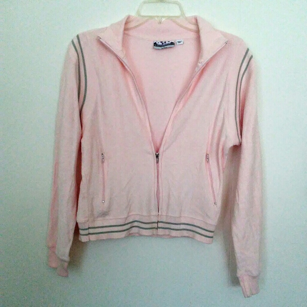 XL Steve & Barry's Pink Zip Front Jacket - Picture 2 of 4
